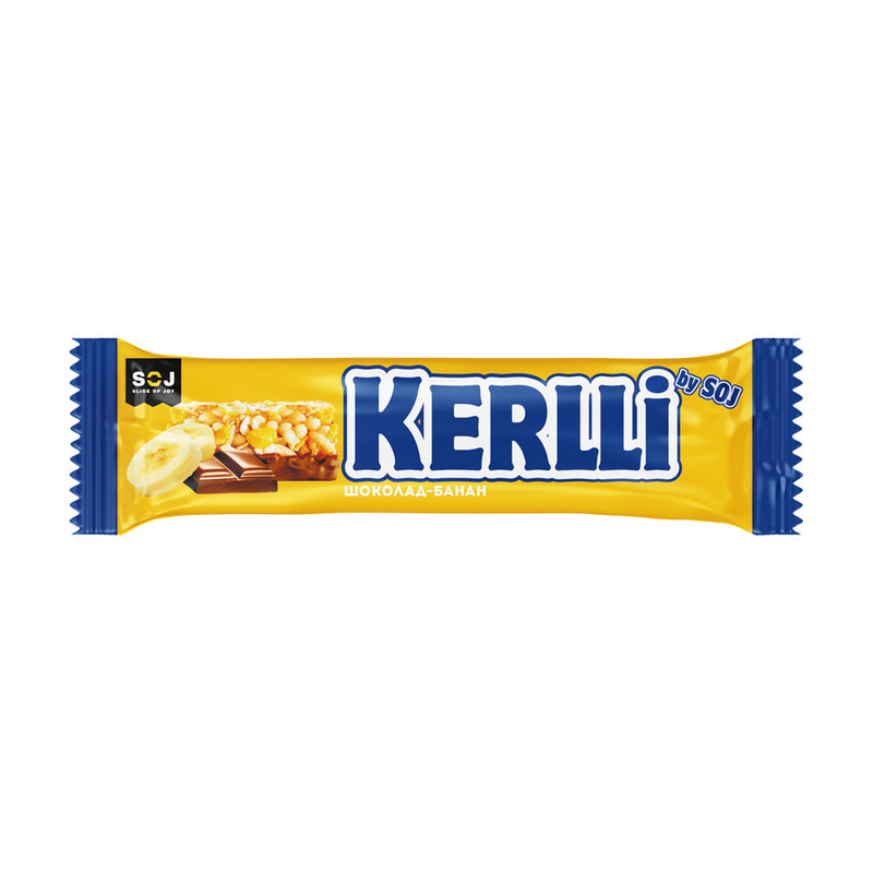 Злаковый батончик Kerlli, с бананом, 50 г