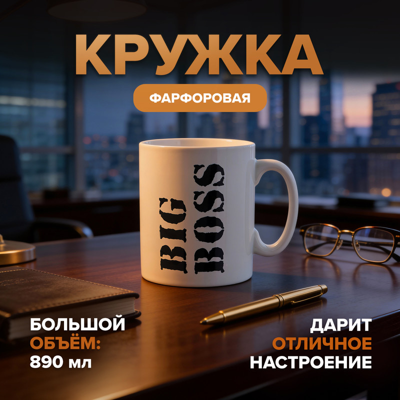 Кружка, O’Kitchen, 890 мл, в ассортименте