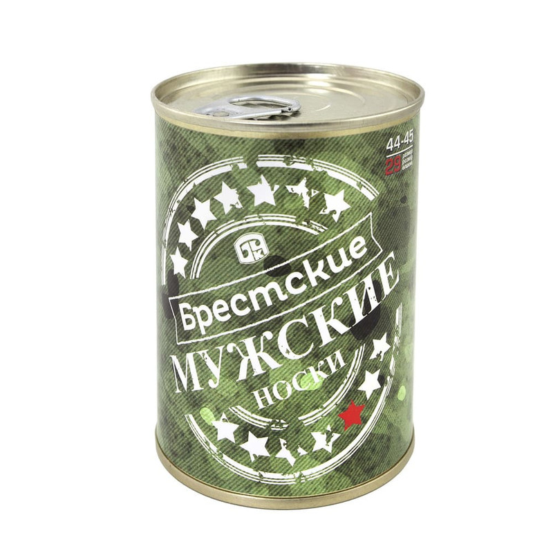 Носки мужские в банке, в ассортименте