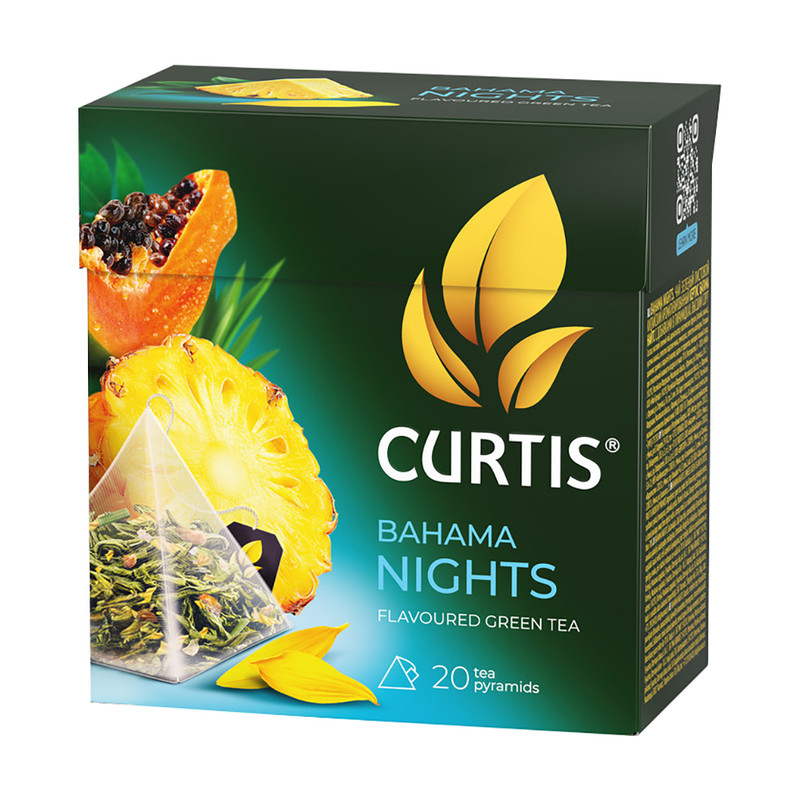 Чай зелёный «Bahama nights», CURTIS, 20 пакетиков, 34 г