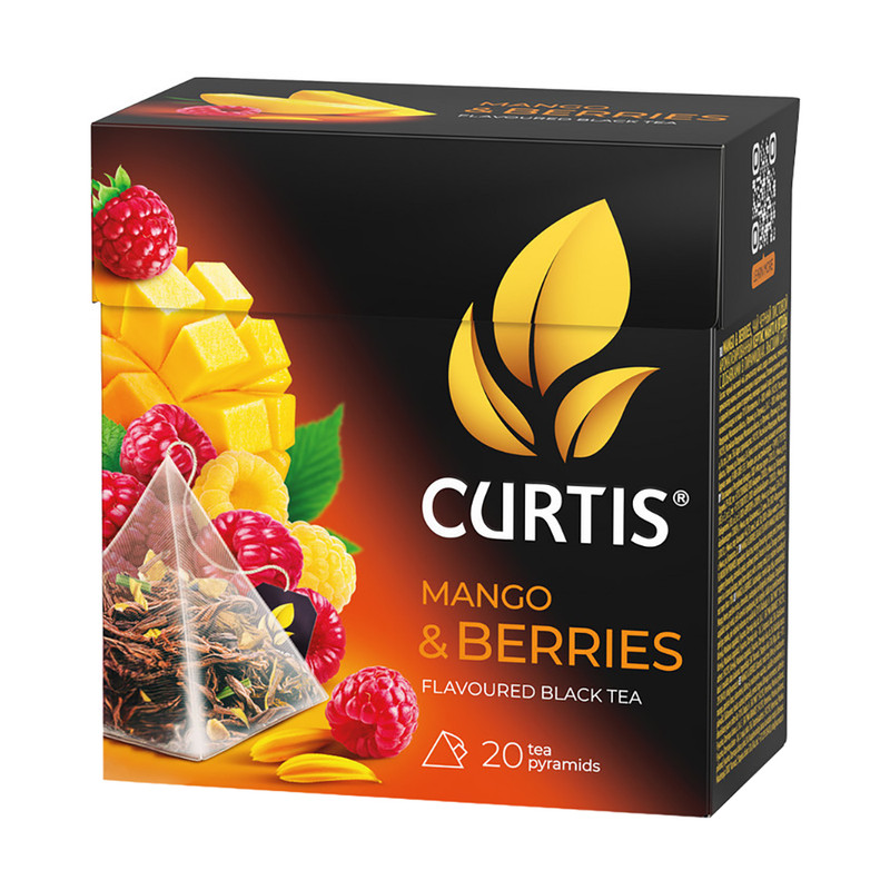 Чай чёрный «Mango & Berries», CURTIS, 20 пакетиков, 34 г