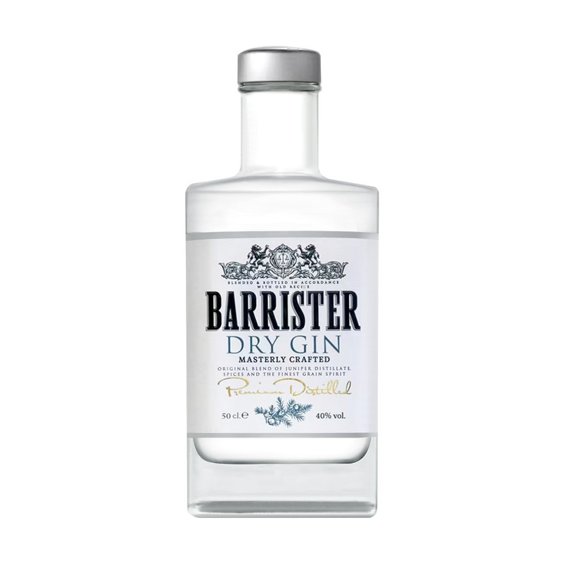 Джин «Dry Gin», Barrister, 40%, 50 мл
