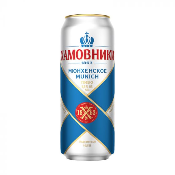 Пиво «Мюнхенское», Хамовники, 0,45 л, ж/б, 5,5%