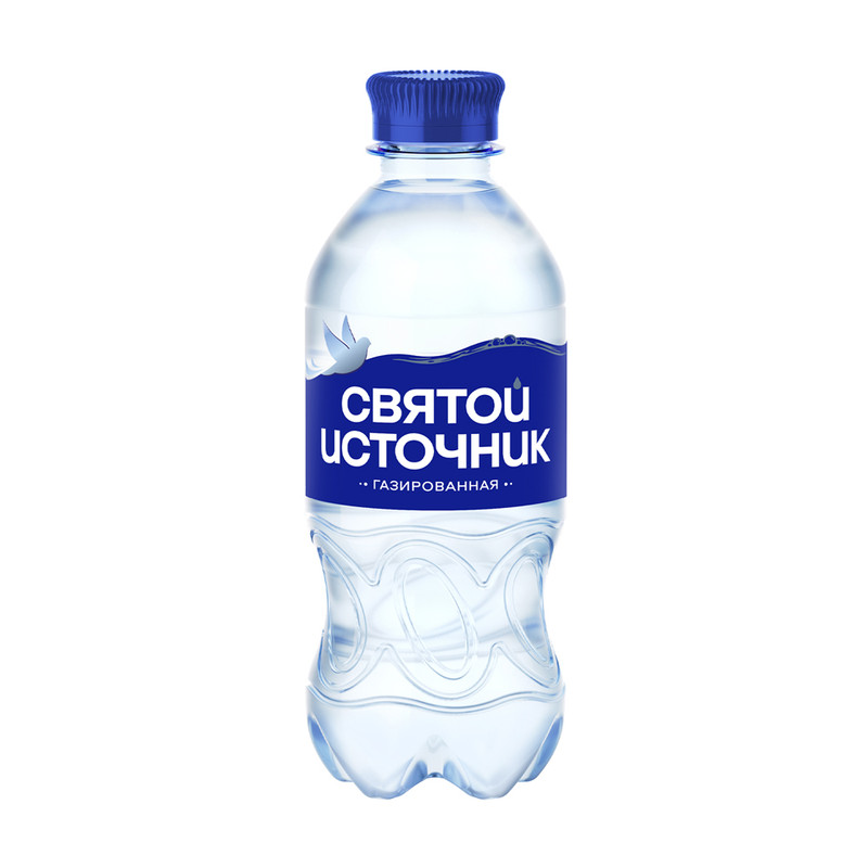 Вода газированная, Святой Источник, 0,33 л