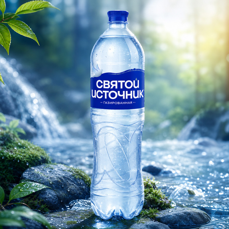 Вода газированная, Святой Источник, 1,5 л
