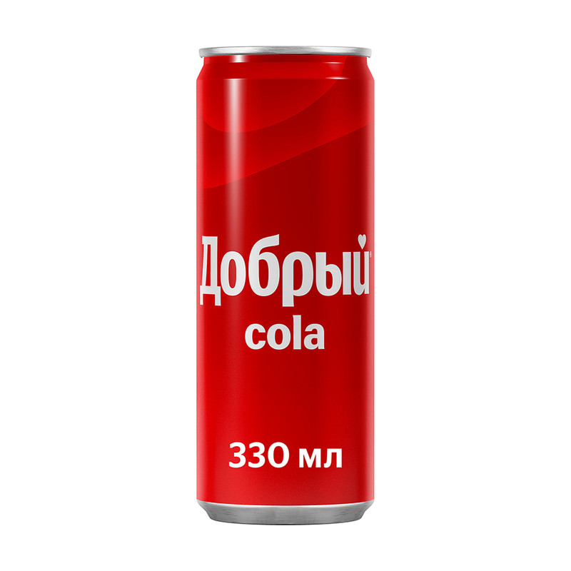 Напиток сильногазированный «Кола», Добрый, 0,33 л
