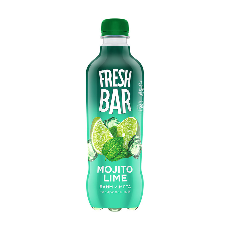 Напиток газированный «Mojito Lime», Fresh Bar, 0,48 л