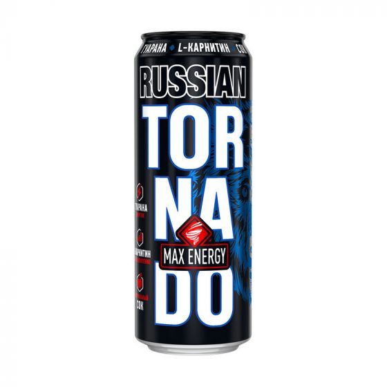 Напиток энергетический «Russian», Tornado Max Energy, 0,45 л