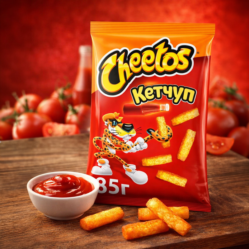 Чипсы кукурузные, Cheetos, 85 г