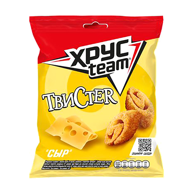Сухарики «ТвиСтер», ХрусTeam, 95 г, в ассортименте