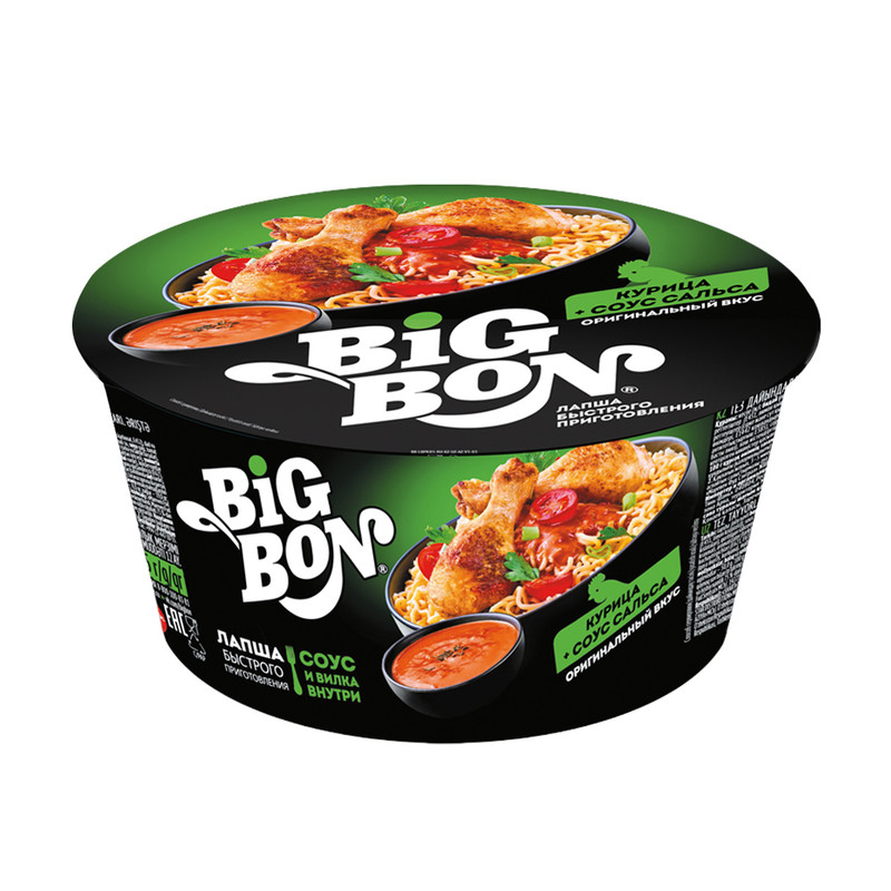 Лапша быстрого приготовления, Big Bon, 85 г, в ассортименте