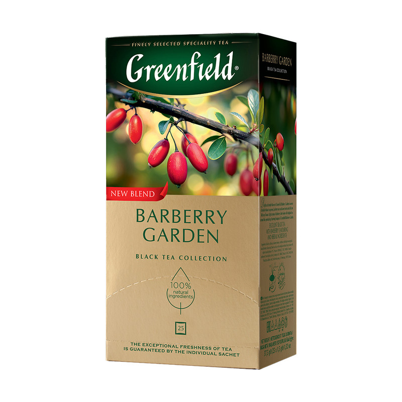 Чай чёрный «Barberry Garden», Greenfield, 25х1,5 г