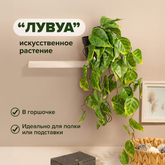 Искусственное растение «Лувуа», в ассортименте