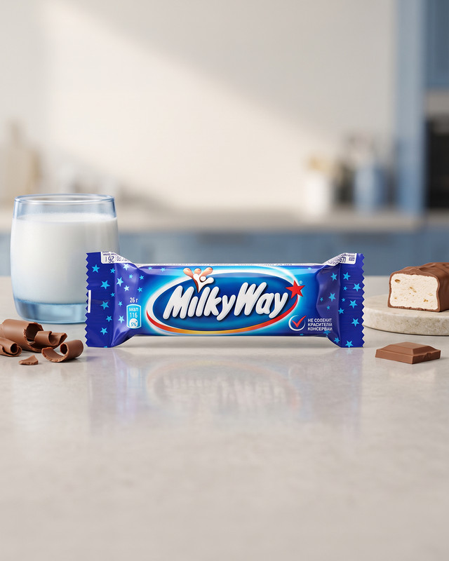 Батончик шоколадный, Milky Way, 26 г, в ассортименте
