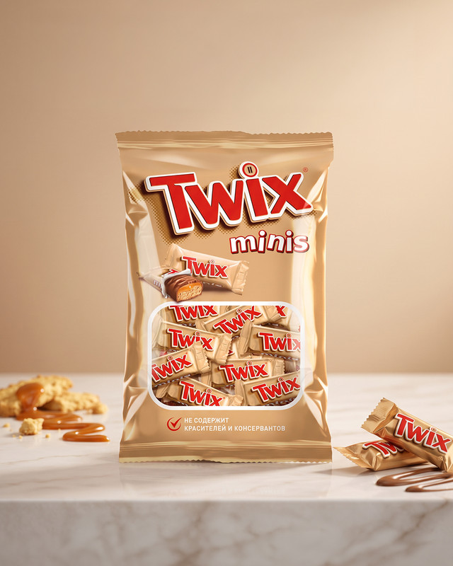 Конфеты шоколадные «Minis», Twix, 184 г