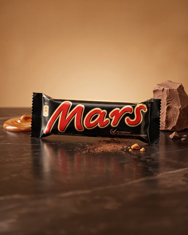 Батончик шоколадный, Mars, 50 г
