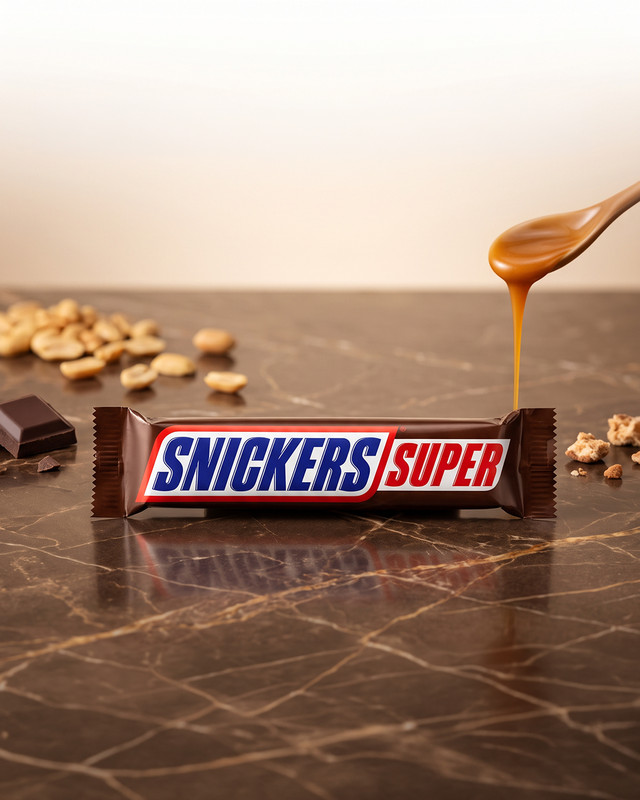Шоколадный батончик «Super», Snickers, 80 г