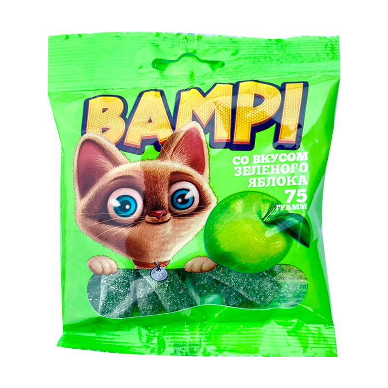 Мармелад жевательный, BAMPI, 75 г, в ассортименте