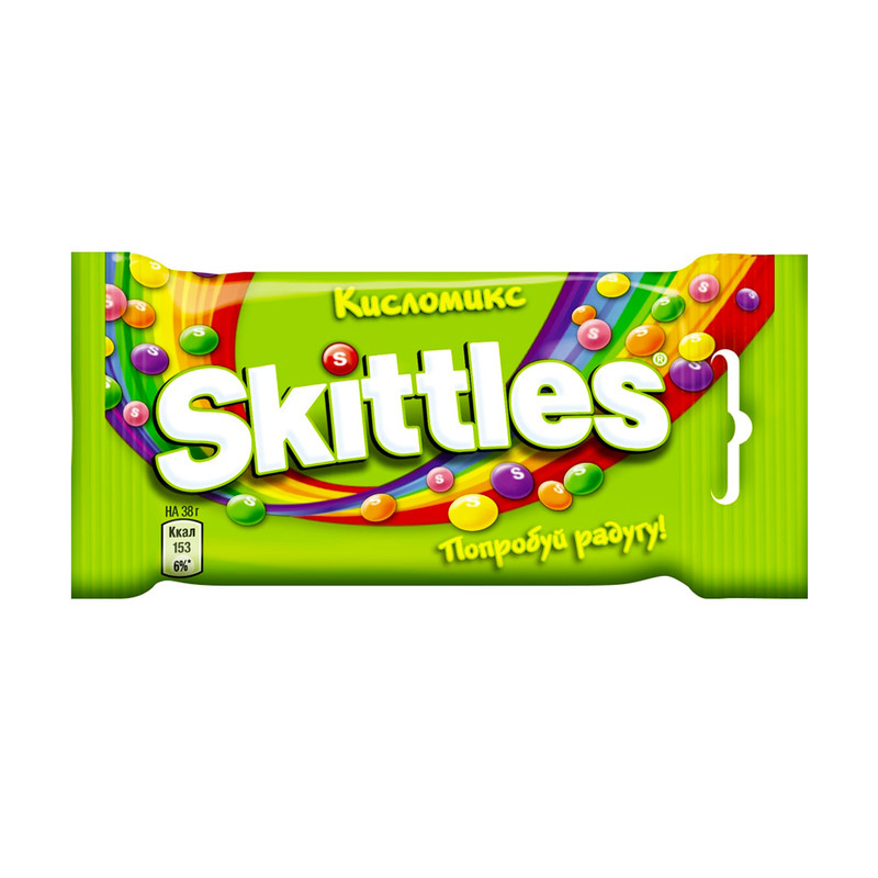 Жевательные драже Skittles «Кисломикс», 38 г