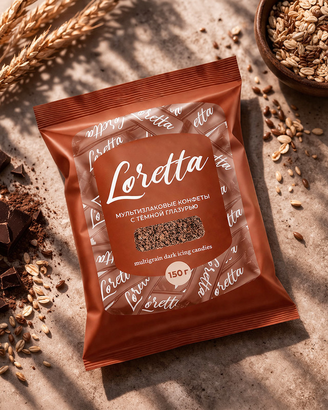 Мультизлаковые конфеты «Loretta», 150 г, в ассортименте