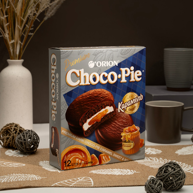 Кондитерское изделие «Choco Pie», Orion, с карамельной начинкой, 360 г
