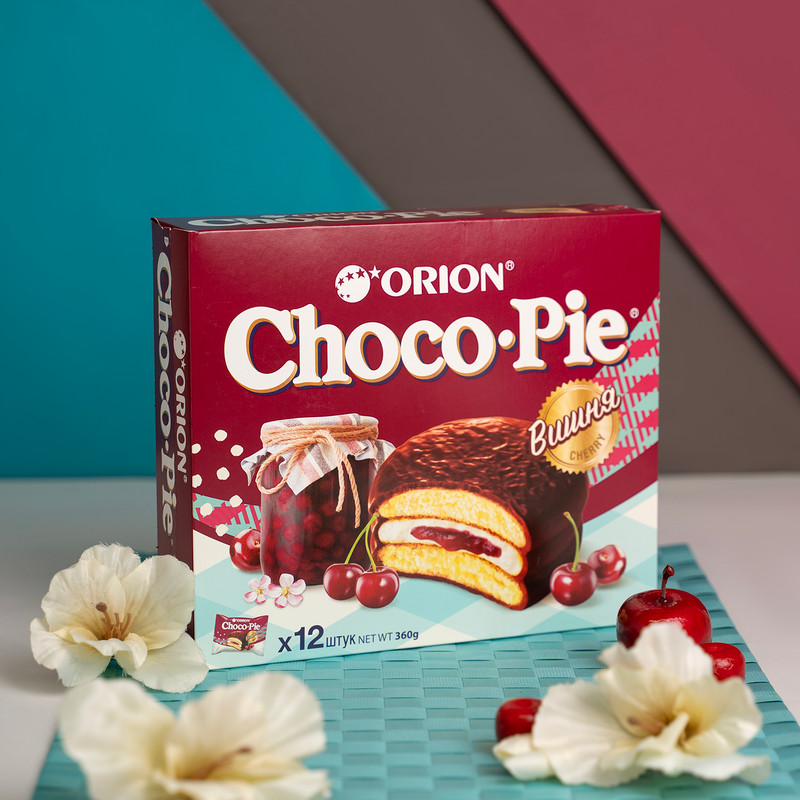 Кондитерское изделие «Choco Pie», Orion, вишня, 360 г