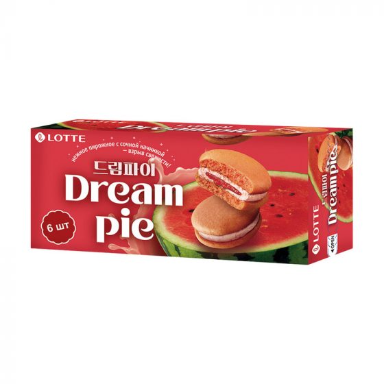 Пирожное «Dream Pie», LOTTE, 138 г, в ассортименте
