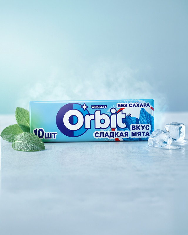 Жевательная резинка «Сладкая мята», Orbit, 13,6 г