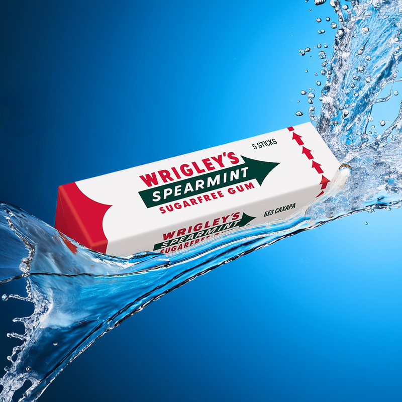 Жевательная резинка, Wrigley’s Spearmint, в пластинках, 13 г