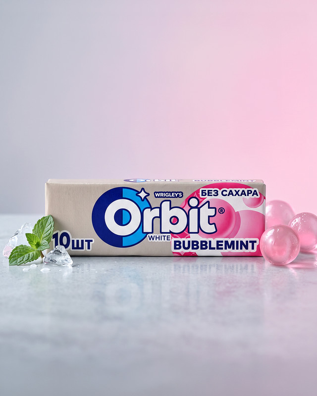 Жевательная резинка «Bubblemint», Orbit, 13,6 г