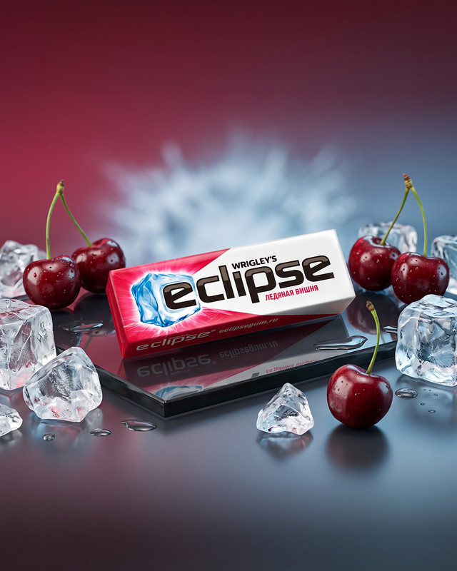 Жевательная резинка «Ледяная вишня», Eclipse, 13,6 г