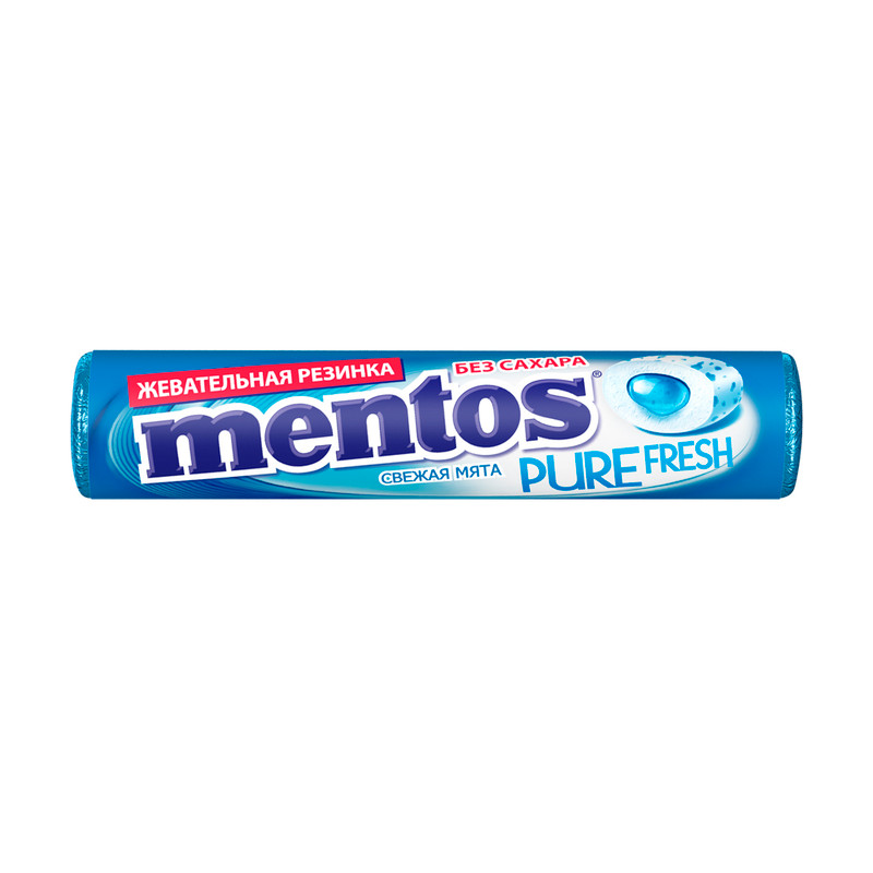 Жевательная резинка «Свежая мята «, Mentos, 15,5 г