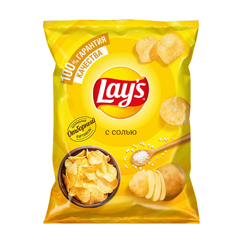 Чипсы, Lay’s, с солью, 140 г