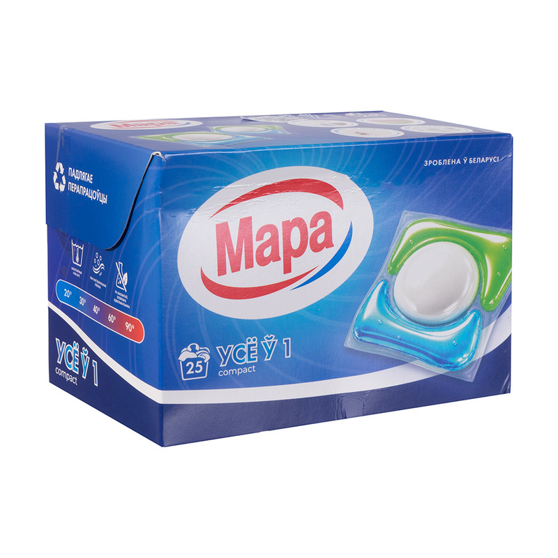 Капсулы для стирки, Мара, 25 шт.