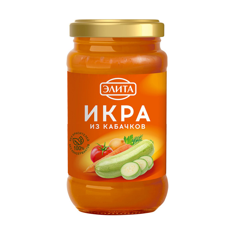 Икра из кабачков, Элита, 385 г