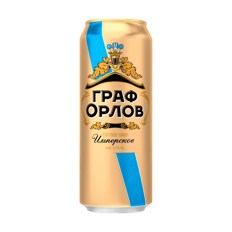 Пиво светлое «Граф Орлов», Имперское, 0,43 л