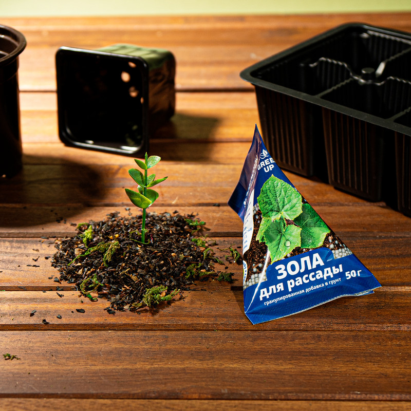 Гранулированная добавка в грунт «Зола», Green Up, 50 г