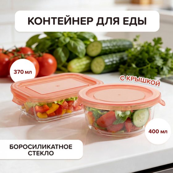 Контейнер для еды, O’Kitchen, в ассортименте
