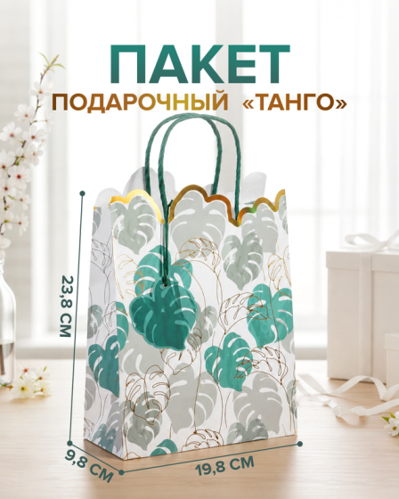 Пакет подарочный «Танго», PARTY, в ассортименте
