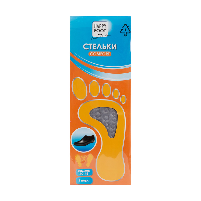 Стельки «Comfort», Happy Foot, 1 пара, в ассортименте