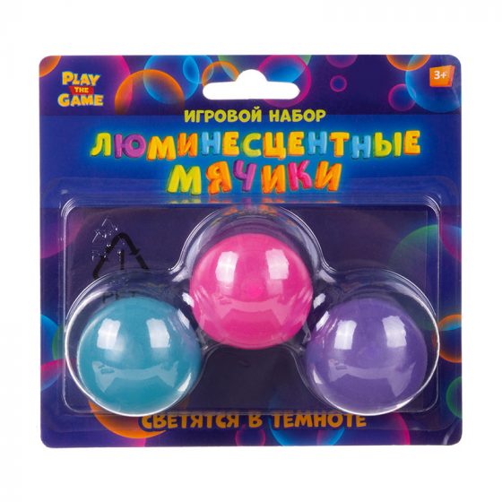 Игровой набор «Люминесцентные мячики», Play the Game, в ассортименте