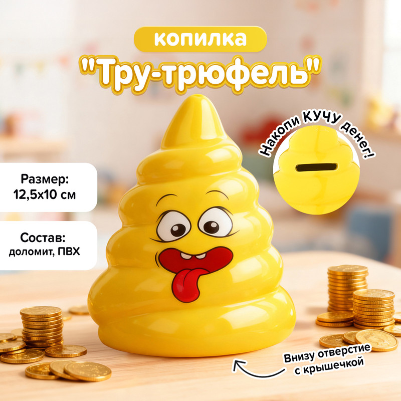 Копилка «Тру-трюфель», Prank Bank, в ассортименте