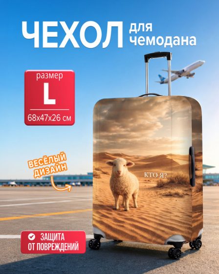 Чехол для чемодана, Prank Bank, 68x47x26 см, в ассортименте