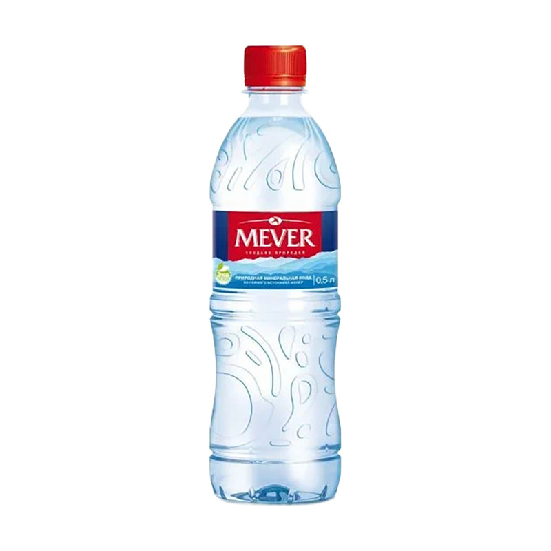 Вода питьевая негазированная, Мевер, 0,5 л, ПЭТ