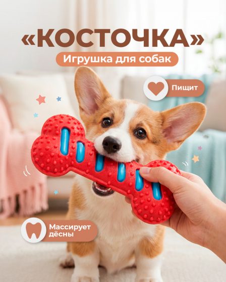 Игрушка для собак «Косточка», Pet Club, в ассортименте