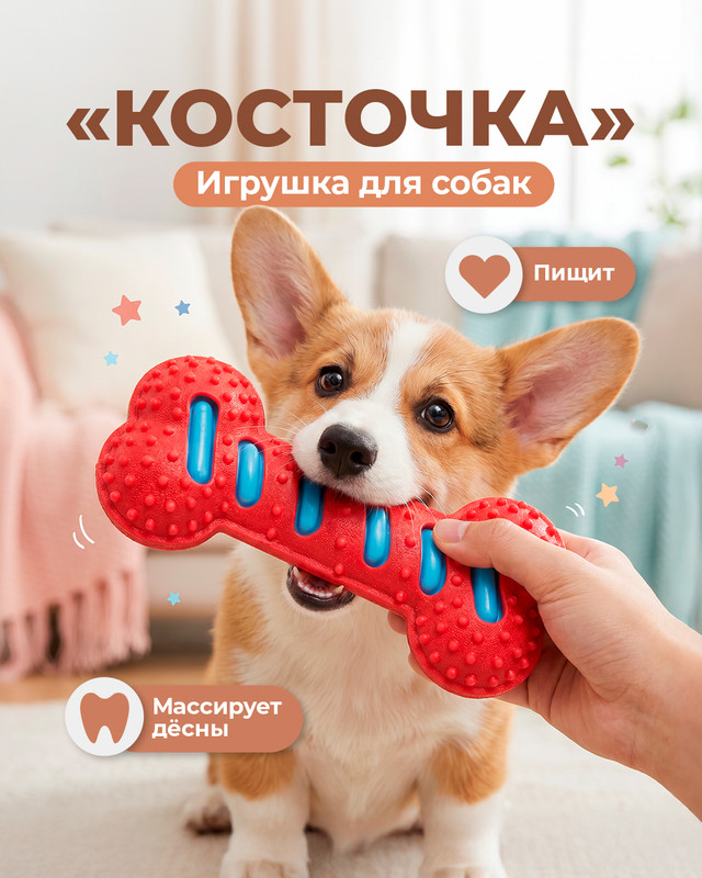 Игрушка для собак «Косточка», Pet Club, в ассортименте