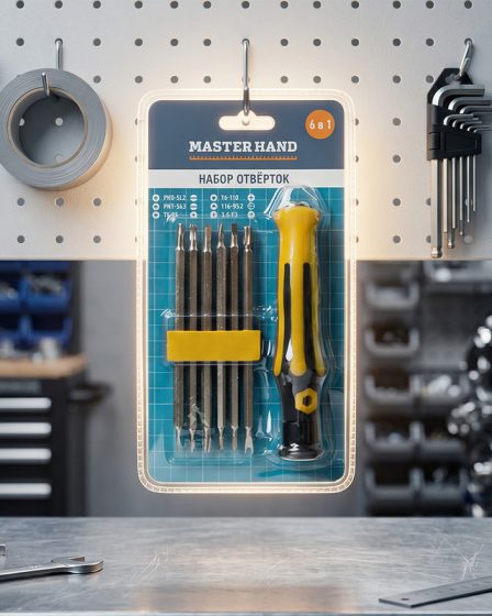 Набор отвёрток 6 в 1, Master Hand, в ассортименте