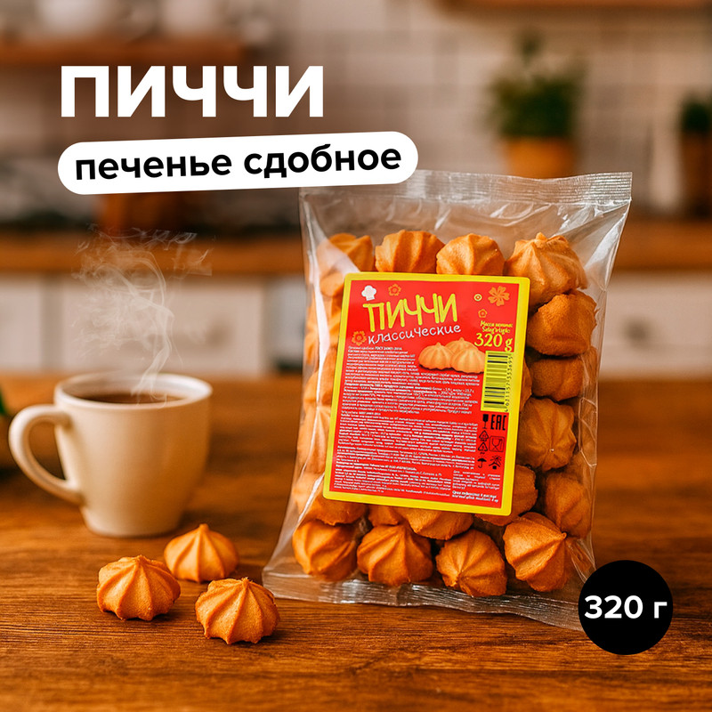 Печенье сдобное «Пиччи», 320 г