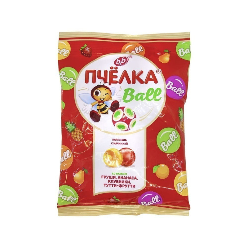 Карамель «Пчелка-Ball» с начинкой, 180 г