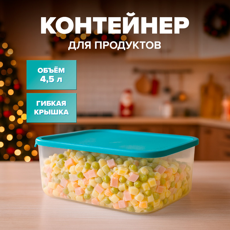 Контейнер для продуктов, Sugar&Spice, 4,5 л, в ассортименте